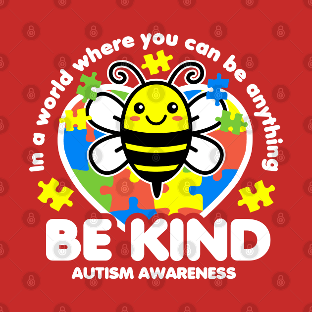 Be Kind Autism Awareness by DetourShirts