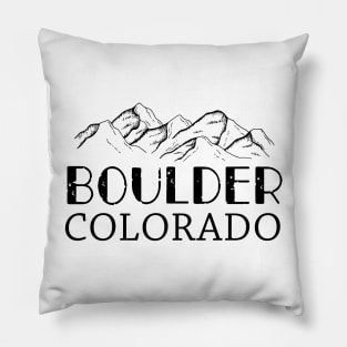 Boulder Colorado Boulder Co Colorado Pillow