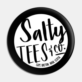 SALTY TEES LOGO | WHITE Pin