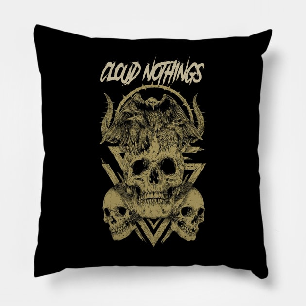 CLOUD NOTHINGS BAND Pillow by Angelic Cyberpunk