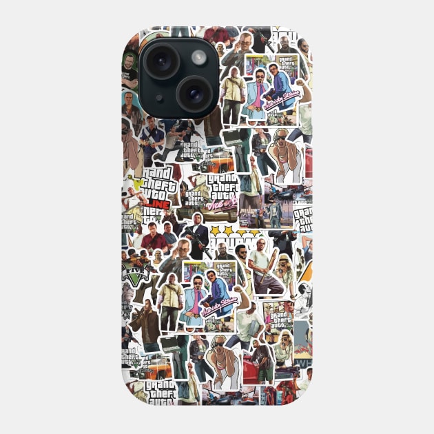 GTA Sticker bombing Phone Case by Lolebomb