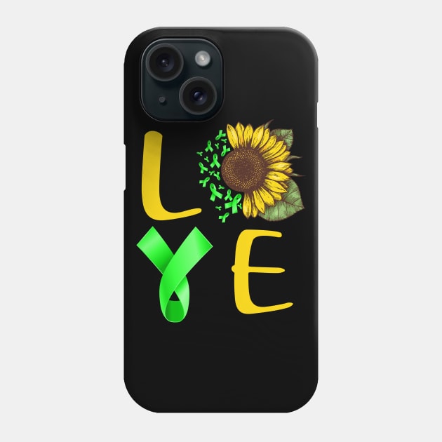 love lymphoma sunflower Phone Case by TeesCircle