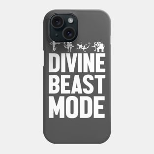 Divine Beast Mode (white) Phone Case