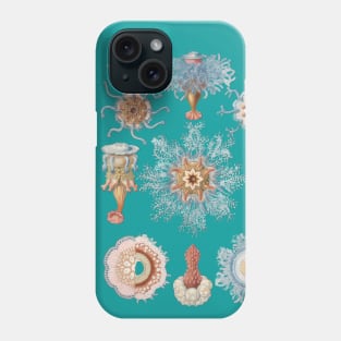 Aquatic Elegance: Coral and Jellyfish Illustrations Phone Case