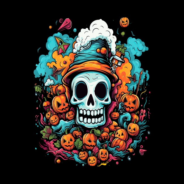 Halloween Anime Skull by pa2rok