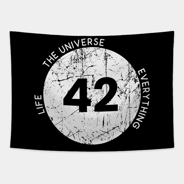 42 Life The Universe Everything Tapestry by Sally Honey