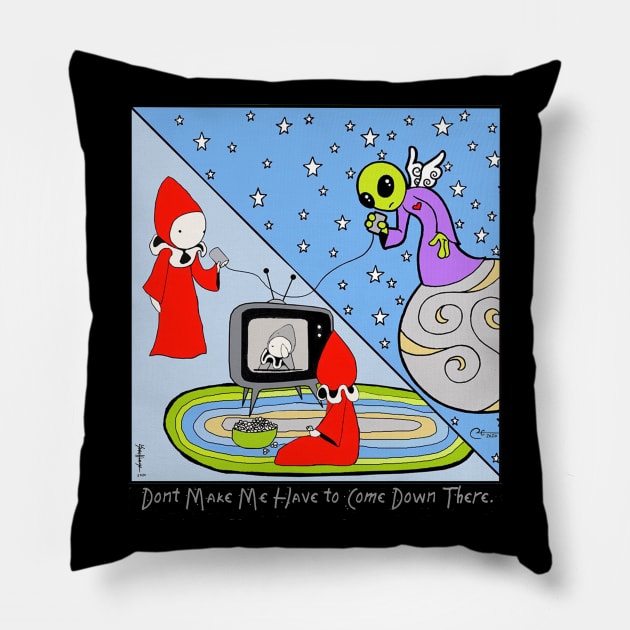 Guardian Alien Pillow by LisaSnellings