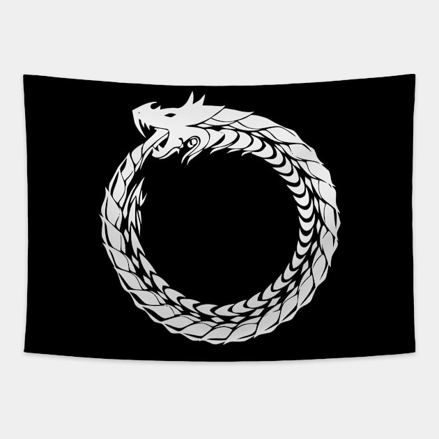 Ouroboros Tapestry by blackroserelicsshop@gmail.com