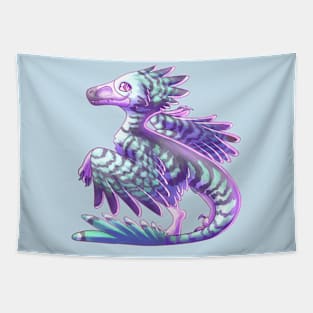 Pastel Velociraptor Tapestry