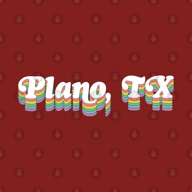 Plano Texas Retro Typography Design by DankFutura