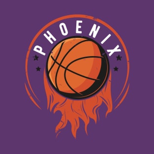 Phoenix Basketball Retro Sun Sports Valley of the Sun PHX Rally at the Valley T-Shirt