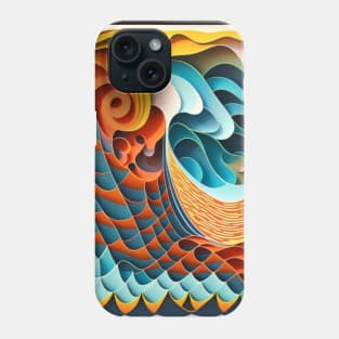 paper washi waves Phone Case