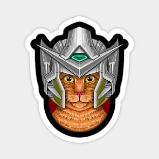 Kitty Gundam: Meowtastic Helmet Design 2 Magnet