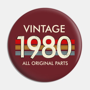 Vintage 1980 All Original Parts Pin