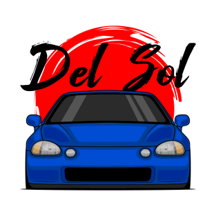 Front Blue Del Sol JDM Legend T-Shirt