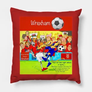 That hit him right where it hurts, Wrexham supporters. Pillow