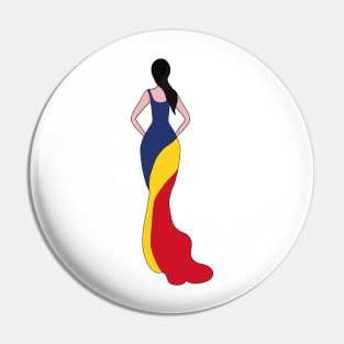 Romania Woman Pin