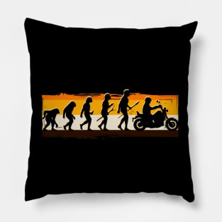 motorcycle evolution funny motorcycle gifts Pillow