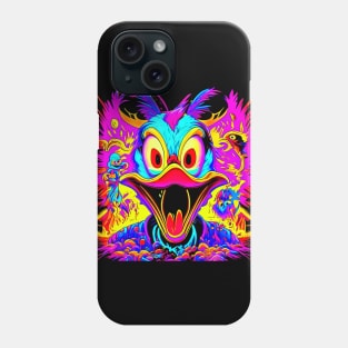 "Psychedelic Haunts: Unique and Colorful Halloween Horrors" Phone Case