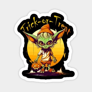 Halloween Goblin Trick or Treat T-Shirt for Boys Men Girls Women T Magnet