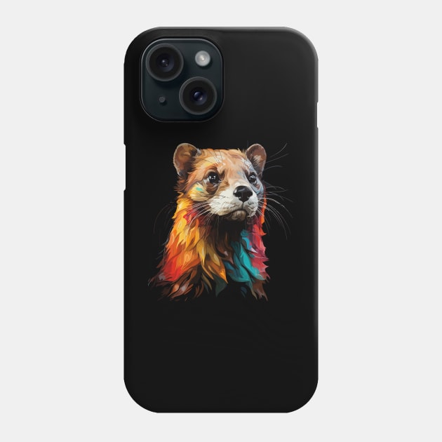 Weasel Rainbow Phone Case by JH Mart