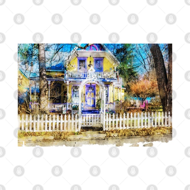 Victorian Gingerbread Cottage 9 by Robert Alsop