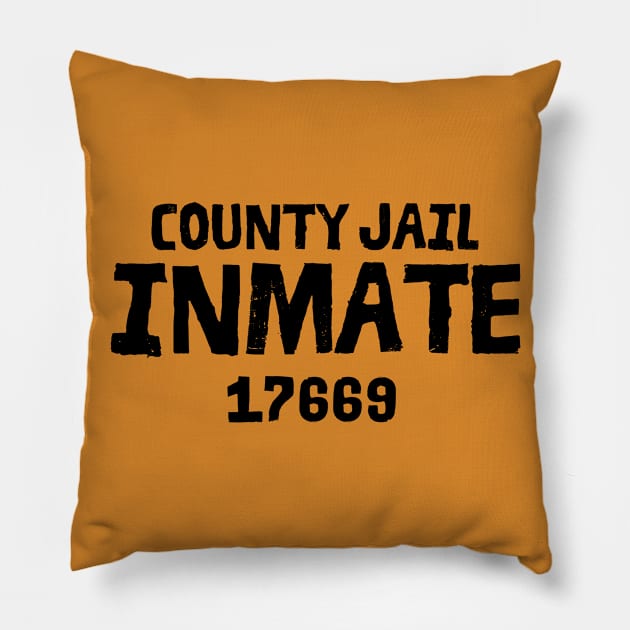 Halloween County Jail Inmate Costume Pillow by Myartstor 