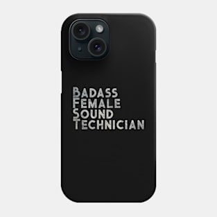 Badass Female Sound Technician Phone Case