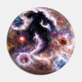 Celestial Symphony: A Captivating Abstract Galactic Nebula Pin