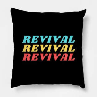 Revival | Christian Typography Pillow