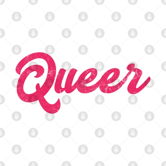 Queer / Faded Retro Typography Statement Design by DankFutura