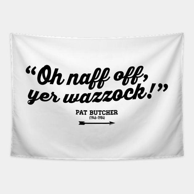 Oh naff off, yer wazzock! - Pat Butcher - BBC Ghosts Tapestry by DAFTFISH