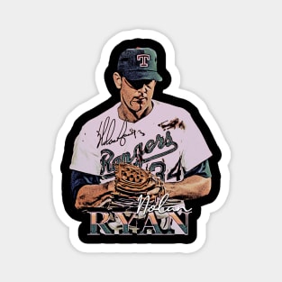 Nolan Ryan Bloody Lip Vintage Magnet