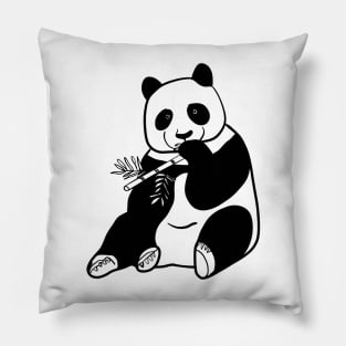 Stick figure panda Pillow