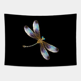 Golden Dragonfly Tapestry