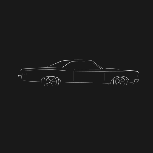 1966 Pontiac GTO - profile stencil, white T-Shirt