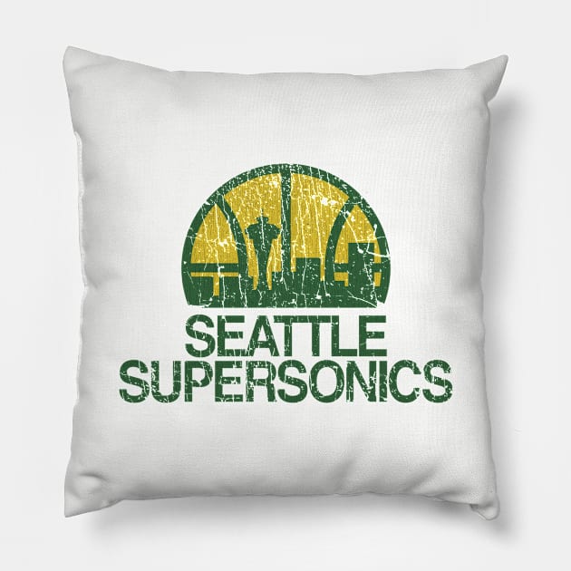 Seattle SuperSonics 1967 Pillow by JCD666