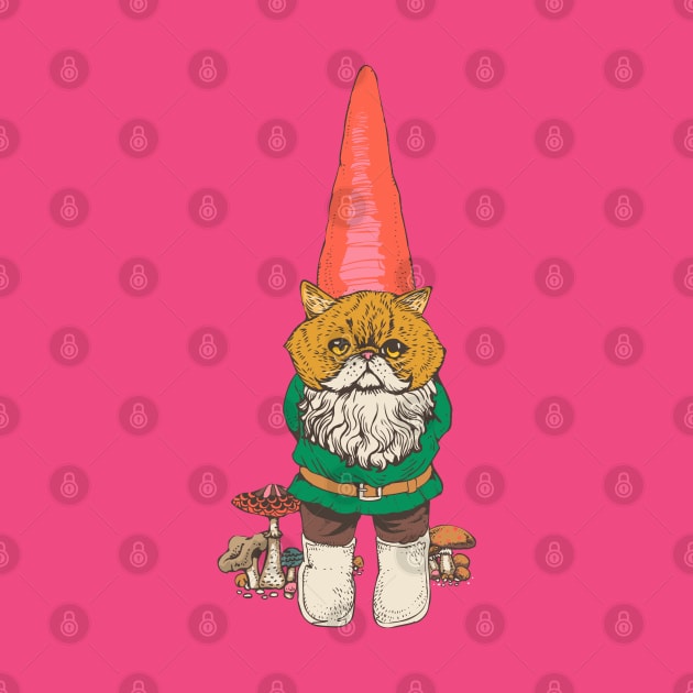 Persian Cat Gnomie by huebucket