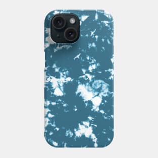 Blue peacock Storm - Tie Dye Shibori Texturenavy Phone Case