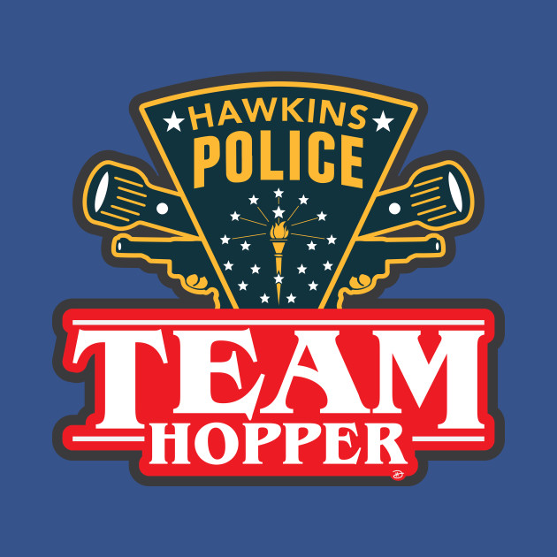 Disover Stranger Teams: Hopper - Stranger Things - T-Shirt