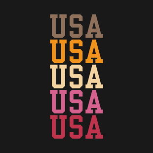 USA SPORT CUTE TRENDY STYLE U.S.A INDEPENDENCE DAY 4TH JULY T-Shirt