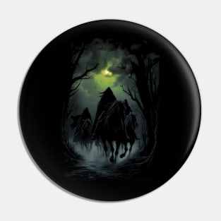 The Nine Riders Under the Moonlight - Fantasy Pin