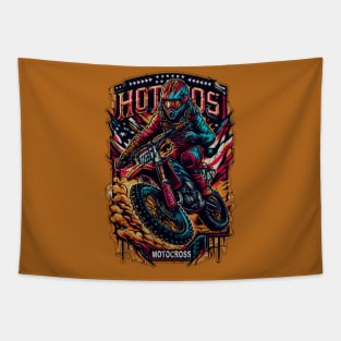 Race Motocross Tapestry