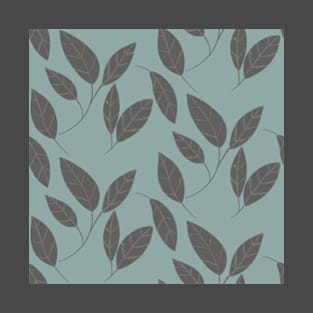 Simple Gray Leaves T-Shirt