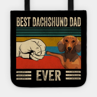 Best Dachshund Dad Ever Vintage Tote