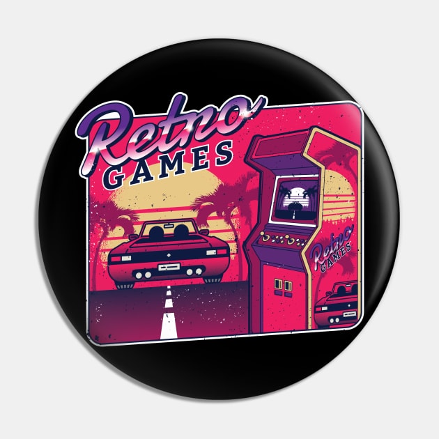 Retro gaming 80's Style Arcade Pin by madeinchorley