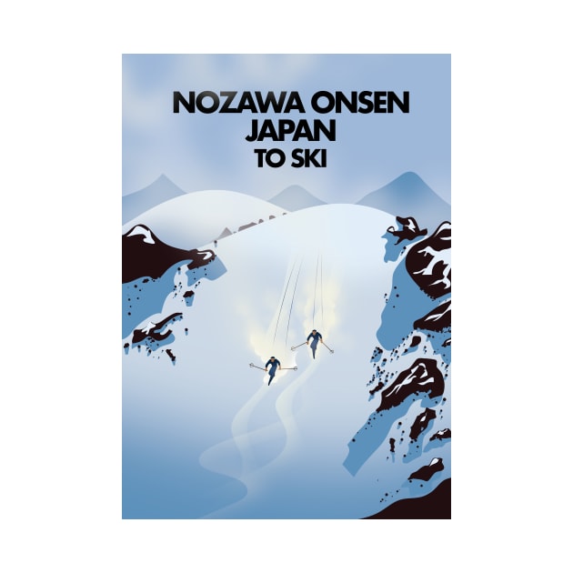 Nozawa Onsen Japan ski by nickemporium1