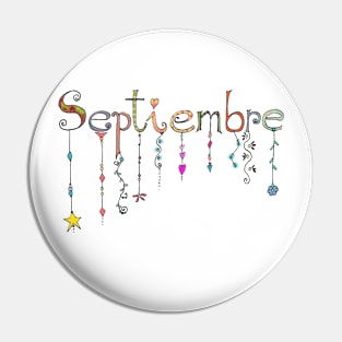 September is dyed in colors Pin