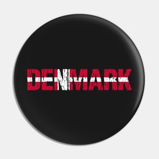 Denmark Flag Distressed Pin