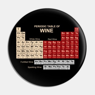 Periodic Table of Wine Pin